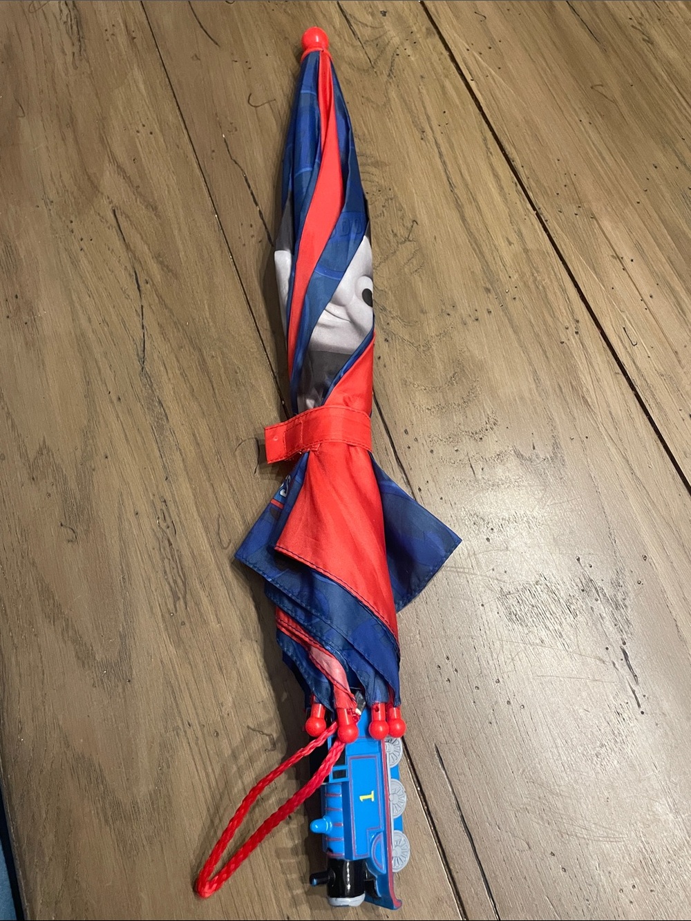 Thomas & Friends Red and Blue Kids Umbrella with Train Handle